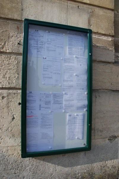 l'affichage dans le panneau