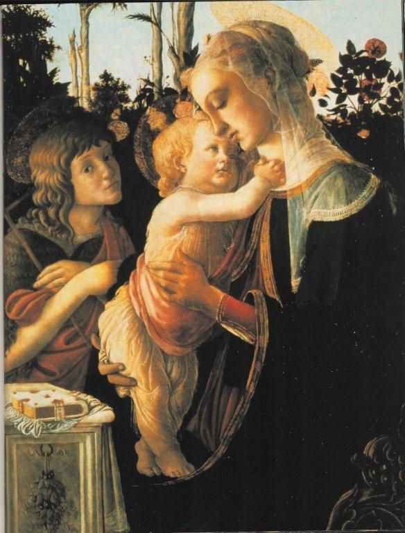 La vierge et l'enfant Botticelli