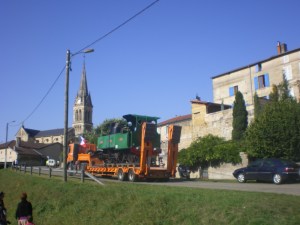 la Suzanne arrive à 11h à Ville sur Saulx, étape suivante.