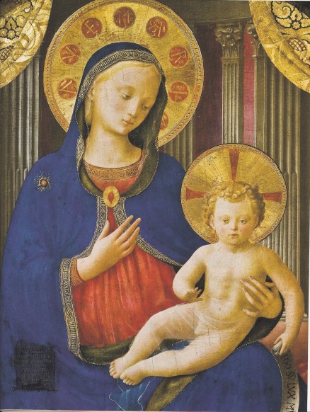 'Vierge à l'enfant' Fra Angelico moine dominicain de la 1ère moitié du XVème siécle (Point de vue 5 oct 2011)