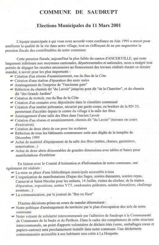3-2001 par le maire sortant (1) &